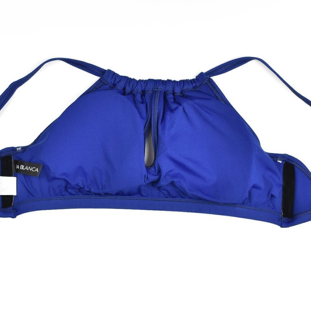 La Blanca Island Goddess Keyhole Bikini and Shirred Hipster Bottom - 34E/8 - Picture 6 of 9